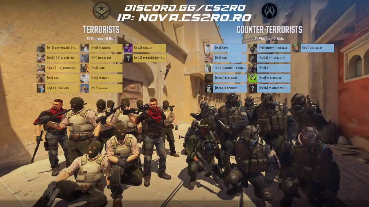 Acțiune de pe serverul de Counter-Strike 2 al comunității CS2 Romania